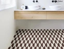PVC Calypso Tile Rot, Beige
