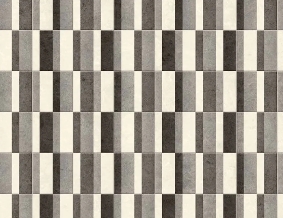 PVC Calypso Tile Weiß, Anthrazit