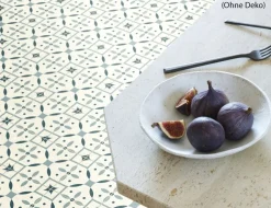 PVC Calypso Tile Weiß, Blau