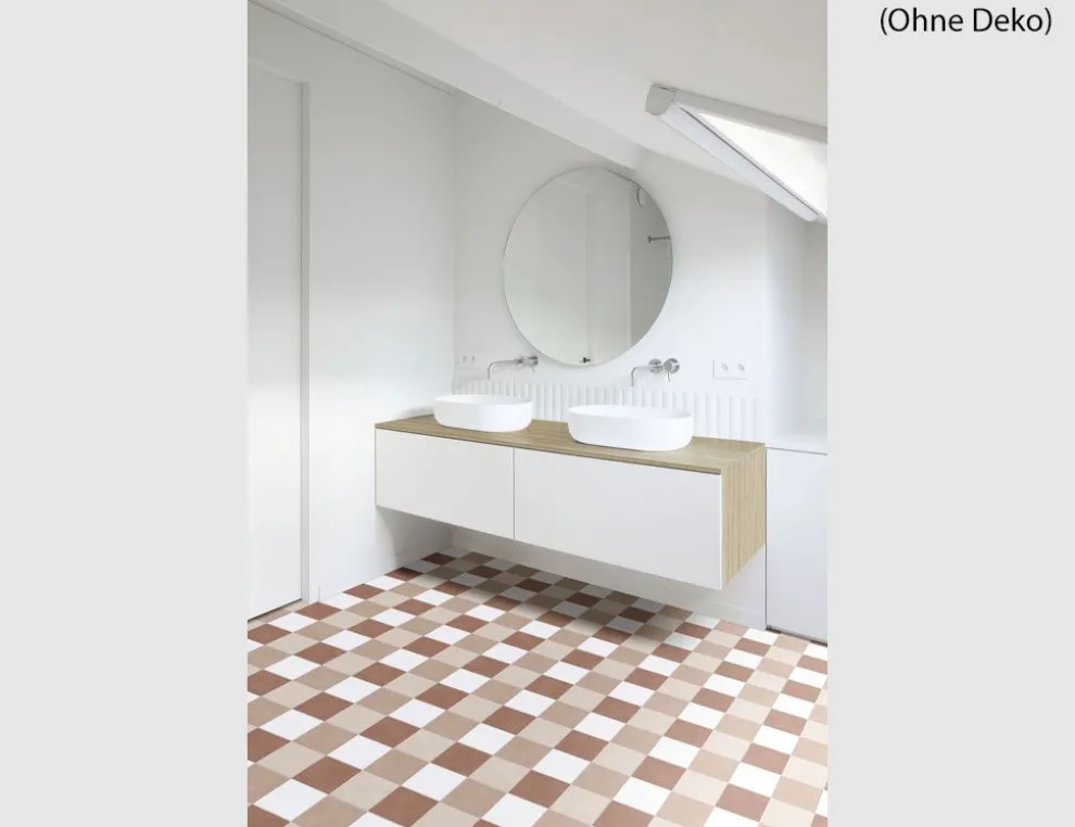 PVC Cupid Tile Beige, Braun 2m