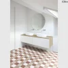 PVC Cupid Tile Beige, Braun 3m