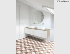 PVC Cupid Tile Beige, Braun 4m