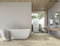 PVC Helios Tile Greige 4m