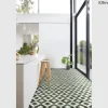 PVC Helios Tile Grün, Weiß 4m