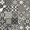 PVC Hermes Tile Anthrazit, Weiß