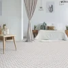 PVC Hermes Tile Weiß, Beige 2m
