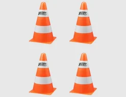 Pylonen Orange, Weiß 4 Stück