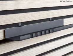 Regalboden Acoustic Schwarz, 30x6x4,4cm