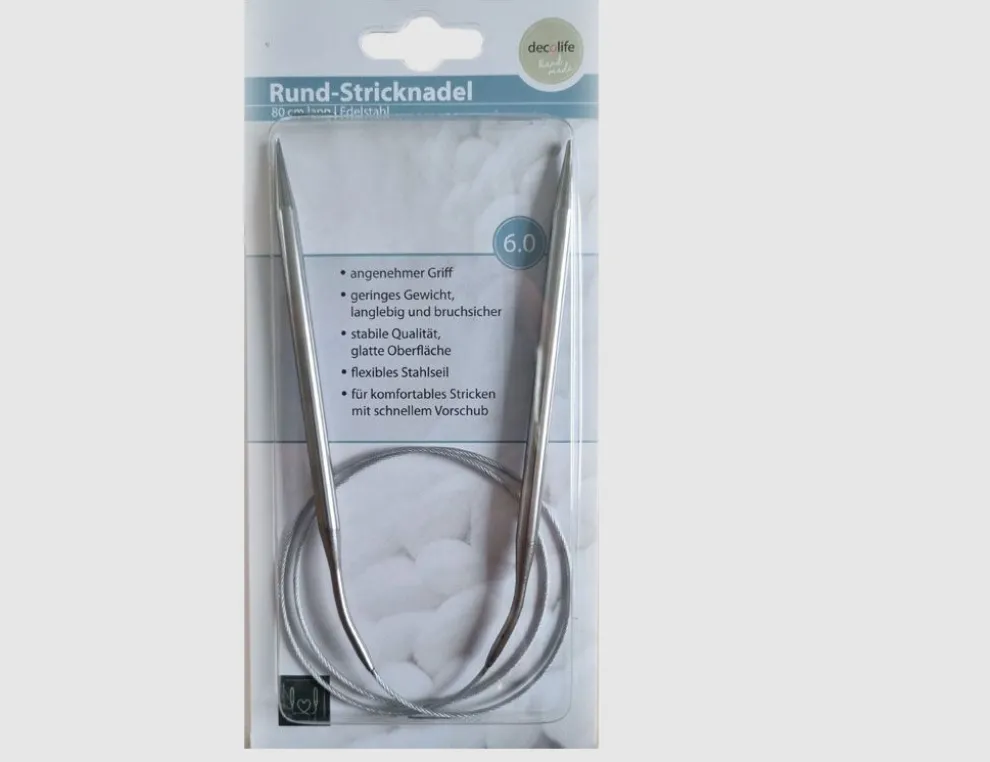 Rundstricknadel Edelstahl