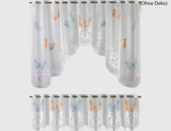 Scheibengardine Butteflys 2er Set