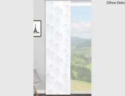 Schiebevorhang Mara Weiß, Silber
