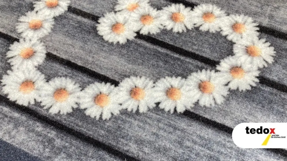 Schmutzfangmatte Home Gänseblümchen