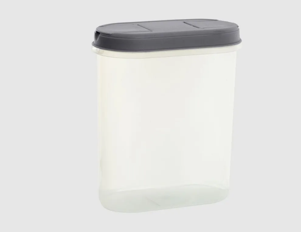 Schüttdose 2,4l klar/grau