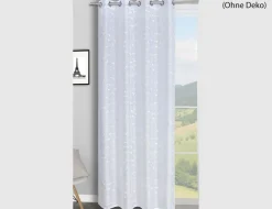 Ösenschal Karo Weiß Silber