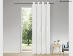 Ösenschal Miran Weiß, Silber