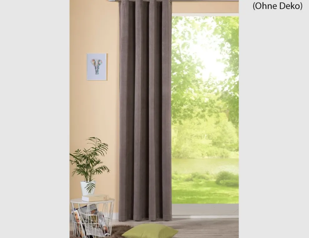 Ösenschal Veronique taupe