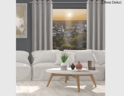Ösenschal Yva Hellgrau