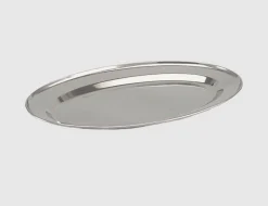 Servierplatte Edelstahl