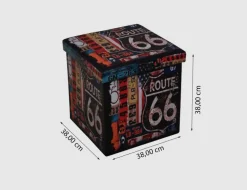 Sitzhocker Route 66