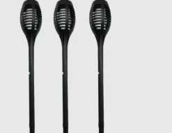 Solar Erdspieß LED 3er Schwarz
