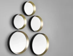 Spiegelset Lia Schwarz, Gold