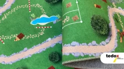 Spielteppich Ponyhof Bunt 120x160cm