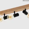 Spotbalken Holz dreiflammig