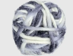 Strickgarn Filz schwarz/grau gemustert