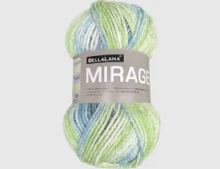 Strickgarn Mirage blau/grün gemustert