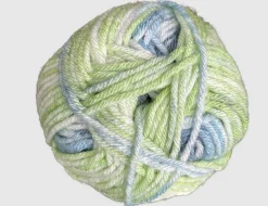 Strickgarn Mirage blau/grün gemustert