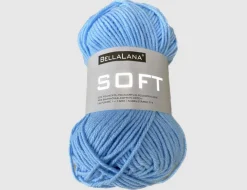 Strickgarn Soft blau