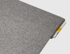 Strickstoff Uni Grau meliert