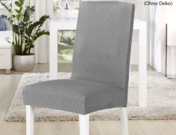Stuhlhusse Tunez Crashoptik Silber