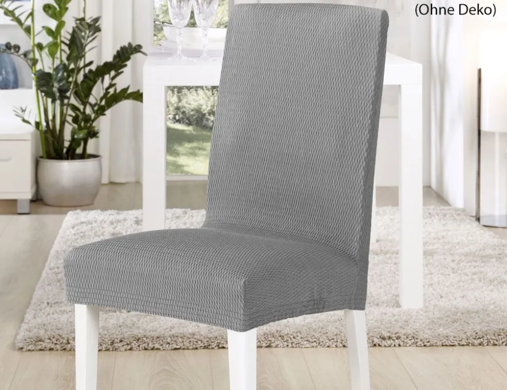 Stuhlhusse Tunez Crashoptik Silber