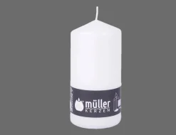 Stumpenkerze weiß