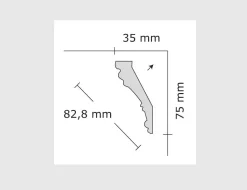 Styroporleiste 35/75mm