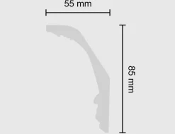 Styroporleiste 85/55mm