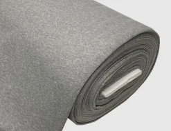 Sweatstoff Hellgrau meliert