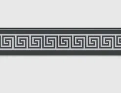 Tapetenborte Grafik Schwarz
