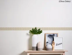 Tapetenborte Vinyl Jugendstil Beige