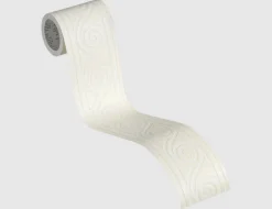 Tapetenborte Vinyl Wellenoptik Beige