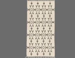 Teppich Dhurry bedruckt beige