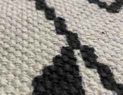 Teppich Dhurry bedruckt beige