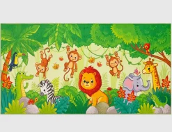 Teppich Dschungeltiere Bunt