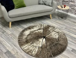 Teppich Ibiza Braun 120cm rund