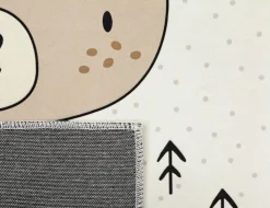 Teppich Indianer Bär Weiß