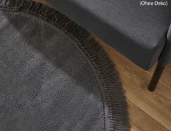 Teppich Lauro Anthrazit rund