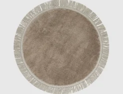 Teppich Lauro Taupe rund