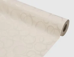 Tischdecke Damast Kreise Natur
