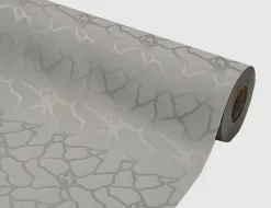 Tischdecke Damast Marmor Silber